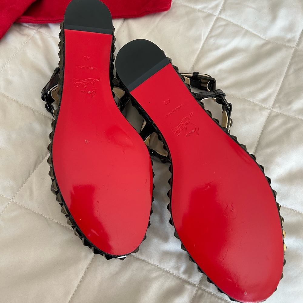 Christian Louboutin Cataclou 60mm black studded wedge - Picture 2 of 3